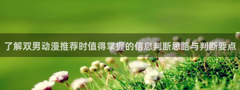 YY漫画完结大全：了解双男动漫推荐时值得掌握的信息判断思路与判断要点配图