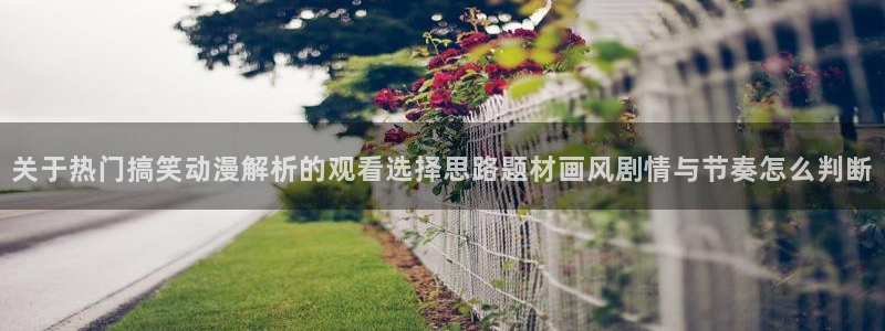 YY漫画手机版:关于热门搞笑动漫解析的观看选择思路题材画风剧情与节奏怎么判断配图